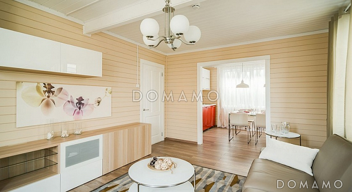 Проект каркасного дома строгого современного стиля