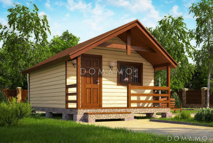 Проект дома 5х4 из клееного бруса