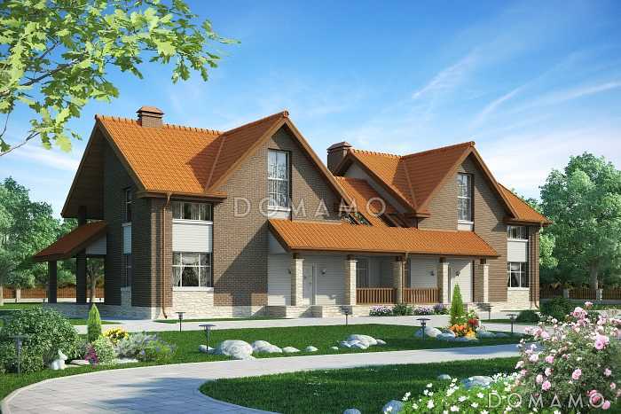 Проект дома с террасой, изолированной кухней, вторым светом