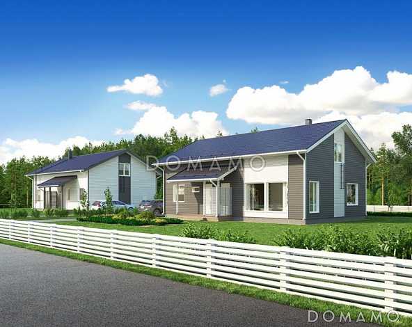 Проект двухэтажного каркасного дома