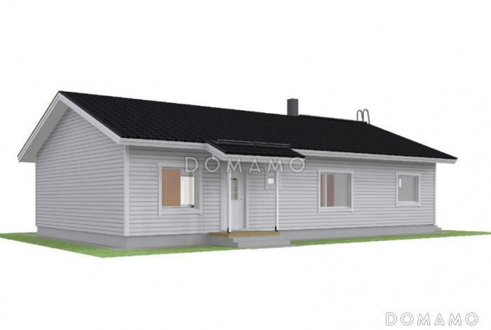 Проект каркасного дома 8x15