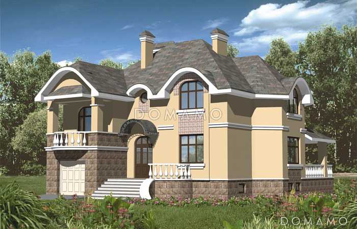 Проект шестикомнатного жилого дома