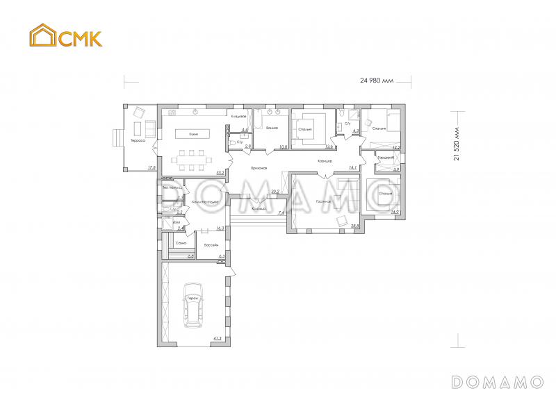 Преображенское / План 1 этажа