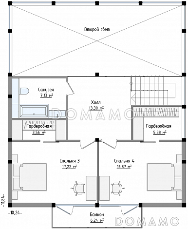 SCANDI 171 / План 2 этажа