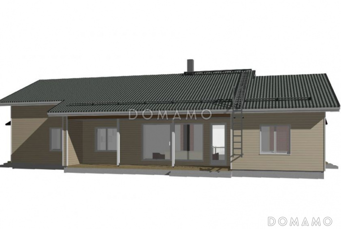 Проект дома с небольшой сауной