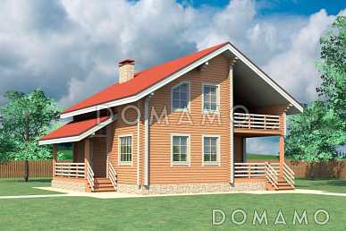Проект дома из клееного профилированного бруса сечением 180х200 мм