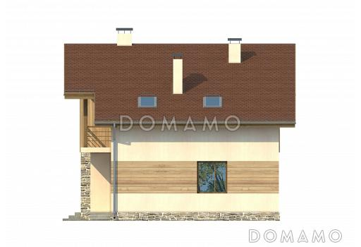 Проект комфортабельного дома из СИП панелей / Фасад 3