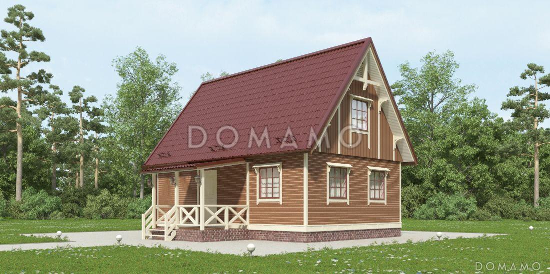 Проект каркасного дома с санузлом / 3