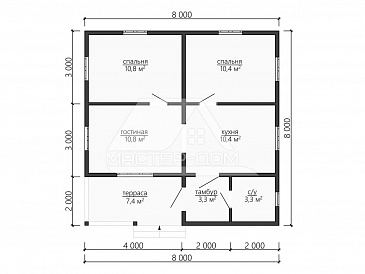 Дубрава / План 1 этажа