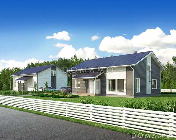 Проект современного двухэтажного дома