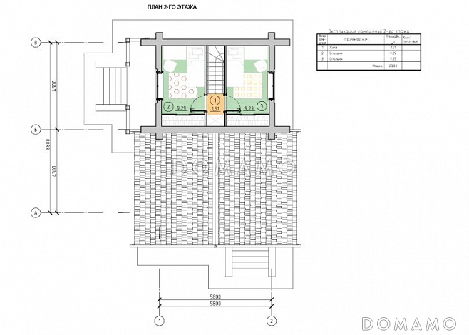 Саян / План 2 этажа