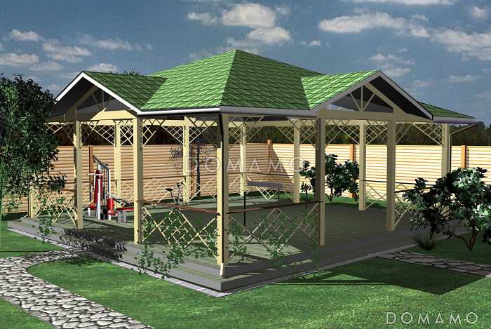 Проект навеса для спортивной площадки