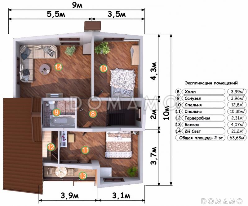 Тироль / План 2 этажа