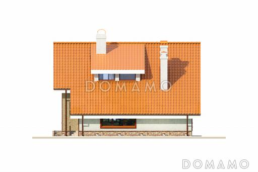 Проект дома из пеноблоков с выразительным дизайном фасадов / Фасад 2