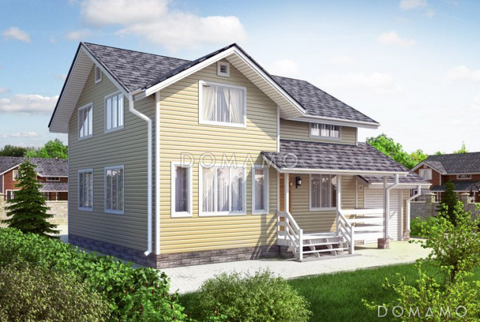 Проект дома с функционально распланированной планировкой