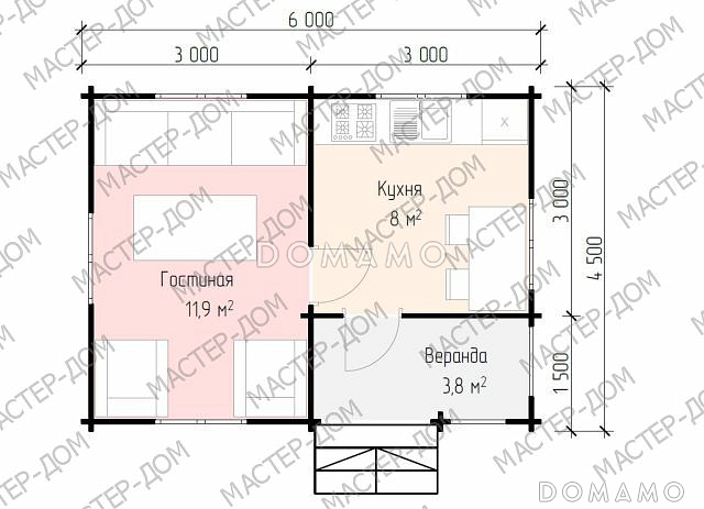 Летний день / План 1 этажа