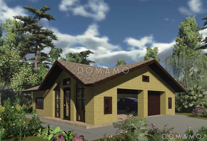 Проект гаража на два автомобиля