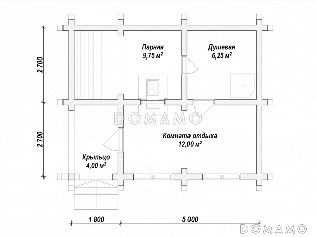 ML-140 / План 1 этажа