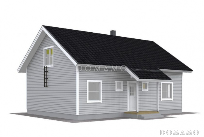 Проект каркасного дома с удобной гостиной для всей семьи