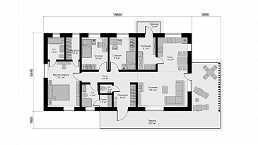 Пенаты S Моно / План 1 этажа