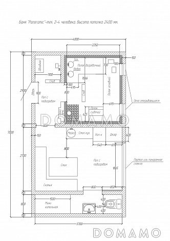 Лучшая баня / План 1 этажа