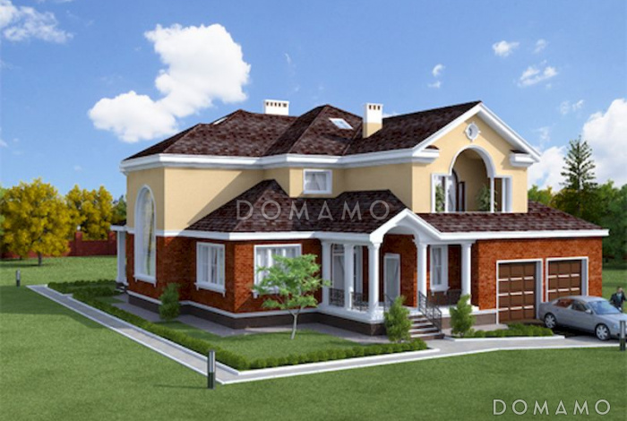 Проект просторного и светлого двухэтажного дома для большой семьи 