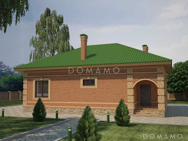 Проект компактного одноэтажного дома