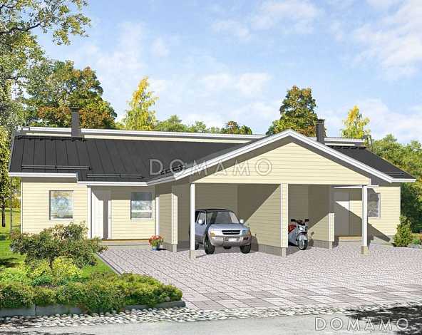 Проект дуплексного дома в скандинавском стиле