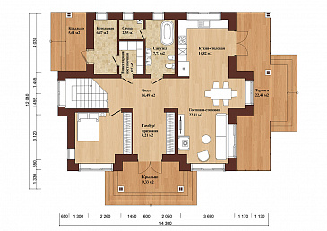 PAVLOVO RESIDENCE 260 / План 1 этажа