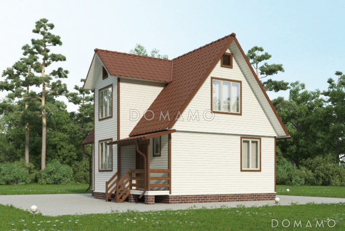 Проект дома 7х9 из бруса