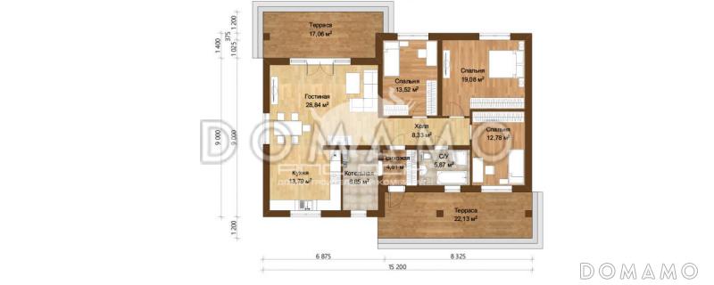 АЛЬФА 150 / План 1 этажа