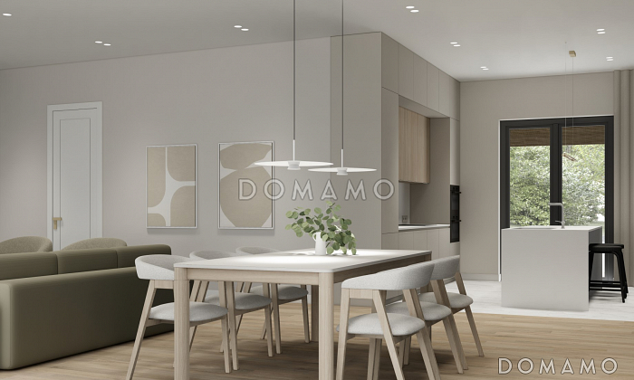 Проект дома из ж/б панелей с сауной и комбинированным фасадом SP-143-1