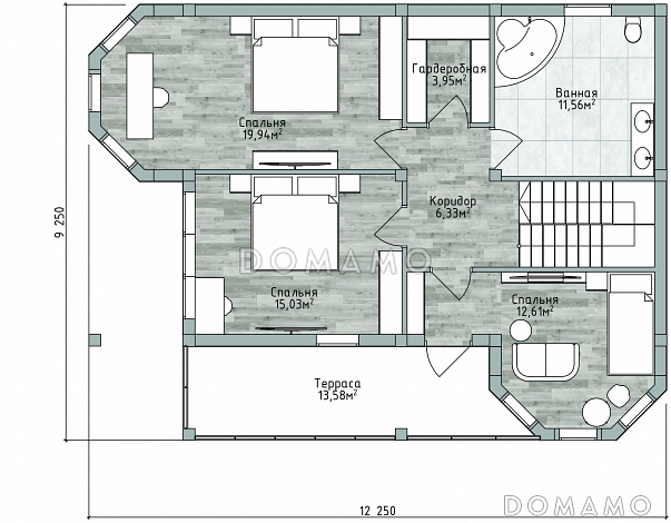 ДД-220 / План 2 этажа