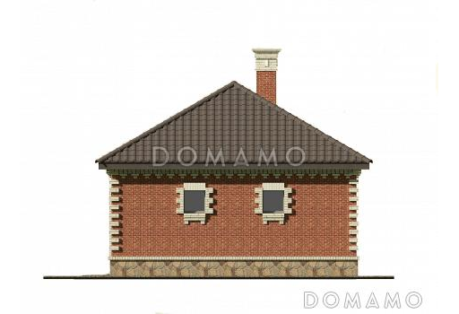 Гараж для машины и квадроцикла / Фасад 4