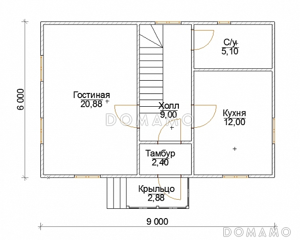 Дядя Федр / План 1 этажа