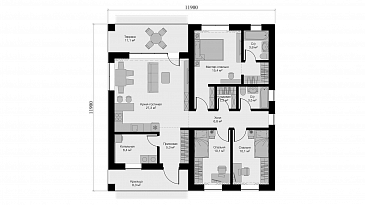 KVADRA S / План 1 этажа