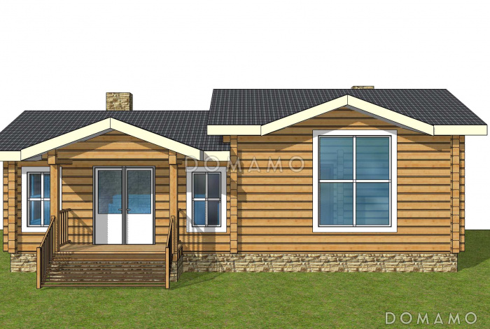 Баня с теплой верандой