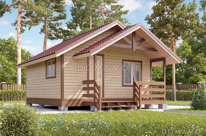 Проект дома 5х5 из клееного бруса