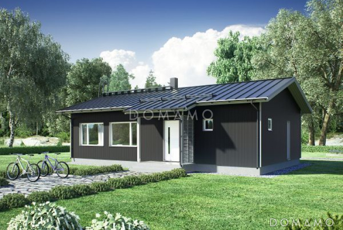 Проект одноэтажного каркасного дома до 100 кв.м