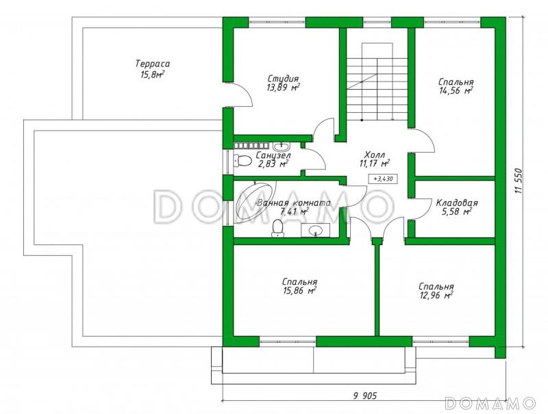 22-319 / План 2 этажа