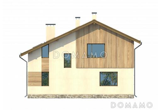 Проект комфортабельного дома из СИП панелей / Фасад 1