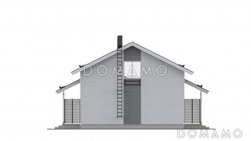 Проект двухэтажного каркасного дома / Фасад 1