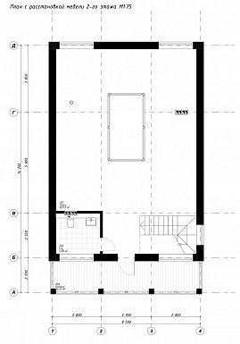 Проект дома со спа-зоной, одной спальней, бильярдной и широким балконом на мансарде / План мансардного этажа